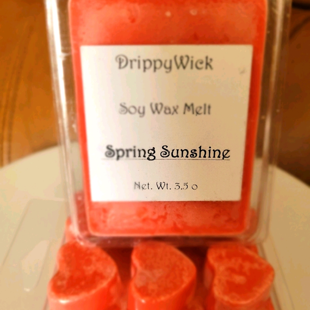 Warm spring sunshine melts